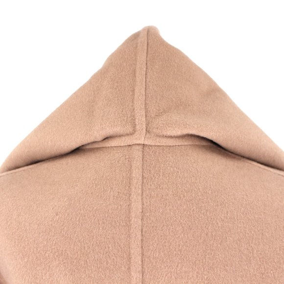 Vince Wool Blend Desert Clay Hooded Belted Overcoat Jacket NWT Size L - Picture 7 of 9